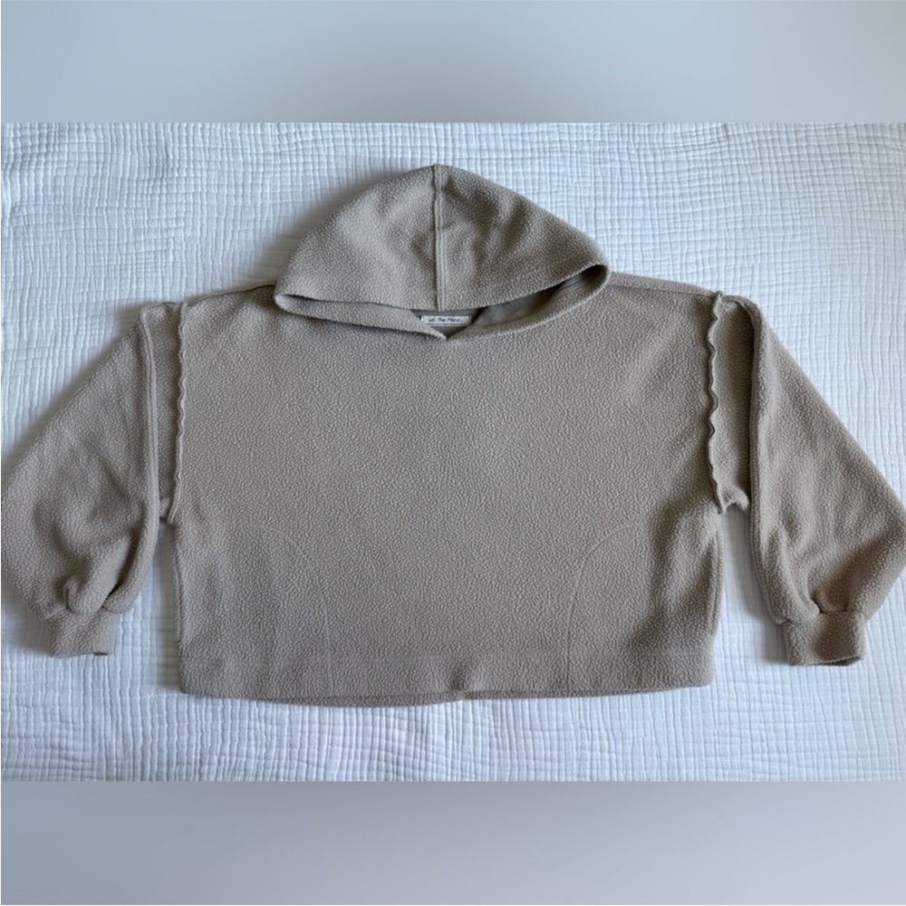 Free People Taupe Women's Hoodie Sweater